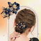 ✨Haarklammern Doppelte Blume Strass
