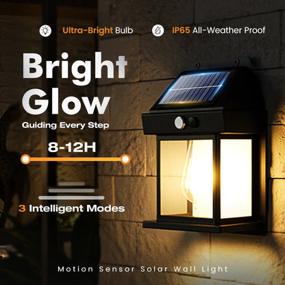☀️ 49% RABATT 🌙 | Solcellsdriven Vägglampa – Rörelsesensor & Väderbeständig
