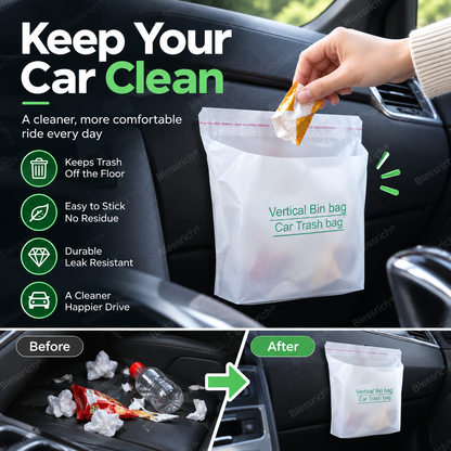 🚗Self-Adhesive Car Cleaning Bags – Stick anywhere, stand firm. Multi‑use for trash or storage. No mess, no marks. 🧹✨