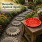 💥 ÚLTIMO DIA COM 49% DE DESCONTO - 🌻 Molde reutilizável para arte de jardim – Deixe seu jardim realmente único