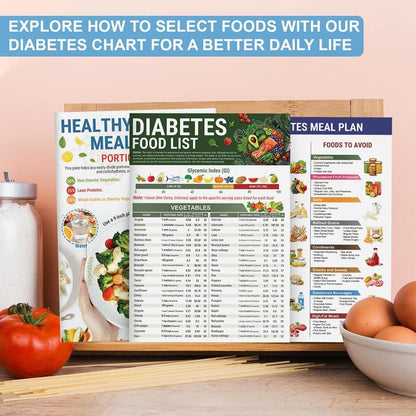 🔥Het försäljning 49 % RABATT🎁Lista över livsmedel för diabetiker och måltidsplanerare