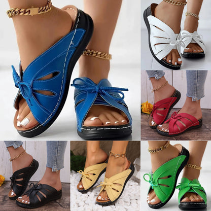 😍🔥Comfort Bow Ortopediska sandaler för damer