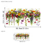 ✨SISTA DAGEN REA 50 % RABATT!💐Färgglad blomsterbukett fönsterdekal🖼️