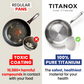 🎃Oferta de Halloween com 50% de desconto!🍳Frigideira de titânio 100% puro para uma cozinha livre de toxinas.