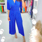 🔥 48% RABATT🔥 Jumpsuit med prickigt tryck och elastisk midja