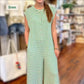 Randig casual jumpsuit för kvinnor