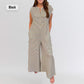 Randig casual jumpsuit för kvinnor