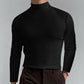 Ny långärmad slim fit-T-shirt med hög hals för män