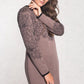 💖Printed Straight Long Sleeve Crew Neck Dress