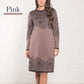 💖Printed Straight Long Sleeve Crew Neck Dress