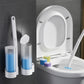 ✨🧼Engångstoalettrengöringssystem - Antibakteriell Gel med Avtagbar Borste för Djuprengöring och Hygien