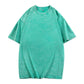 👚👕Unisex/lös retro enfärgad kortärmad topp