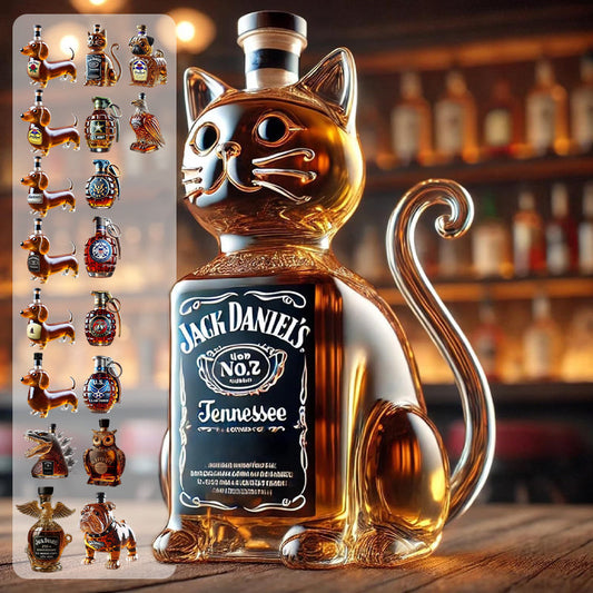 🔥Sista dagen 49% rabatt🐶 Kreativ hundformad whiskyflaska