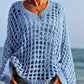 👚 49% RABATT! 🧶 Kvinnor Casual Solid Color Crochet Stickad Topp – Luftig Design, Bekväm Passform & Perfekt För Sommar & Vardag 🌸
