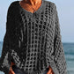 👚 49% RABATT! 🧶 Kvinnor Casual Solid Color Crochet Stickad Topp – Luftig Design, Bekväm Passform & Perfekt För Sommar & Vardag 🌸