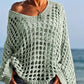 👚 49% RABATT! 🧶 Kvinnor Casual Solid Color Crochet Stickad Topp – Luftig Design, Bekväm Passform & Perfekt För Sommar & Vardag 🌸