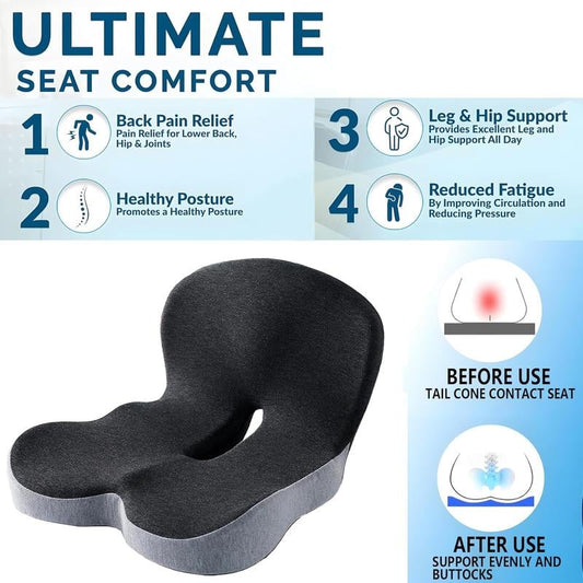 🚗49% RABATT!💺 ERGONOMISK BILSTOL – KÖR I KOMFORT HELA DAGEN! ✨ Halkfri minnesskumsits – Formar sig efter din kropp