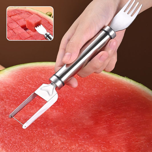 🍉Hantera frukt enkelt – Tidsbegränsad rabatt på 49 % – ✨2-i-1 fruktskärare och gaffel – så att du kan njuta av frukt snabbt och enkelt! 🍓
