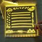 🎁 Den perfekta presenten till dem – whiteboard-anslagstavla med LED-utskrift: 7 färger, mjuk belysning och justerbart stativ! ✨