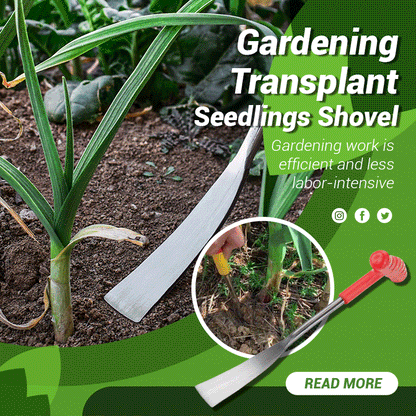 🍃Trädgårdsskötsel Transplantera plantor Spade