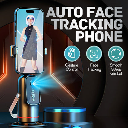 📱 49% RABATT! 🤖 Automatisk Ansiktsspårande Telefonhållare med Gestkontroll – Perfekt För Vlogging, Live Streaming & Hands-Free Videos 🎥