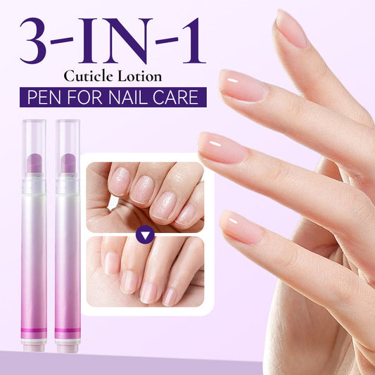 💜 Caneta com loção 3 em 1 para cutículas, para cuidados com as unhas