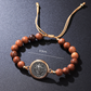 💥Unisex Adjustable Wooden Beads St Benedict Bracelet