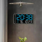 ⏰ Endast nu 49% rabatt!🔥Stor digital väggklocka med LED-display, datum och termometer