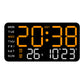 ⏰ Endast nu 49% rabatt!🔥Stor digital väggklocka med LED-display, datum och termometer
