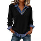✨🔥Kvinnors lagad jeanskrage falskt 2-delat topp👚