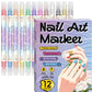 🥳REA 2026🥳💞Över 50 000 sålda!✨🎨 Nagelkonstpennor med dubbla spetsar💅🖌️
