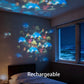 🌊 49% RABATT NU! ✨ Magisk Projektor – Roterande & Dynamisk Ljusbild, Perfekt För Fönster & Vägg, Skapar En Magisk Atmosfär 🐠