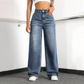 👖 50% RABATT ✨ | Högmidjade Raka Jeans – Förlänger Silhuetten & Retro Denim