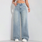 👖 50% RABATT ✨ | Högmidjade Raka Jeans – Förlänger Silhuetten & Retro Denim