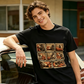 ”Punch” –  T-shirt med apamönster