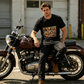 ”Punch” –  T-shirt med apamönster
