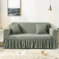 Bubble Texture Elastic Ruffled Sofa Cover
