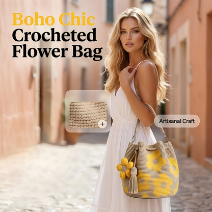 Crochet Bucket Bag for Women🌸🧶