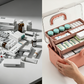 Meardere-laags earste help kit-organisator mei dúdlik deksel