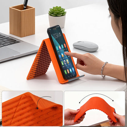 📱 50% DE DESCONTO! Suporte de Telefone de Silicone Flexível | Suporte Ajustável Mãos-Livres | Macio, Leve e Portátil | Ideal para Mesa, Cama e Viagem ✨