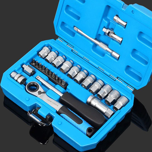 🔧 60% DE RÉDUCTION! 🛠️ Kit Clé à Cliquet 29 Pièces – Acier chrome-vanadium, douilles & embouts – Idéal pour bricolage et réparations auto ⚡