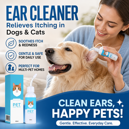 🐶Desconto de 50 % no último dia🐱 Produto para limpeza das orelhas, alivia a comichão em cães e gatos