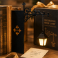 🥳PROMOÇÃO IMPERDÍVEL DE 2026🥳✨Suportes para livros em forma de candeeiro de rua retro em miniatura