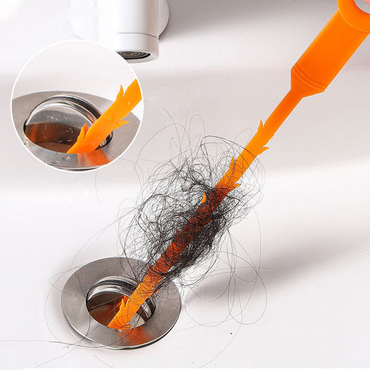 🚿✨50% DE DESCONTO Apenas por tempo limitado! Removedor de cabelo para ralos | Limpador de entupimentos reutilizável para pia e chuveiro