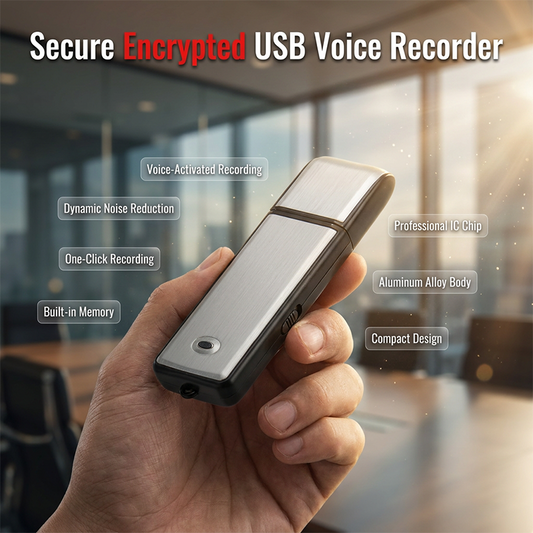 Gravador de voz portátil USB de alta definição (com função de redução de ruído)