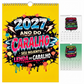 Calendário de parede com graffiti divertido