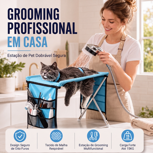 Cama de tosa para animais de estimação dobrável 2 em 1