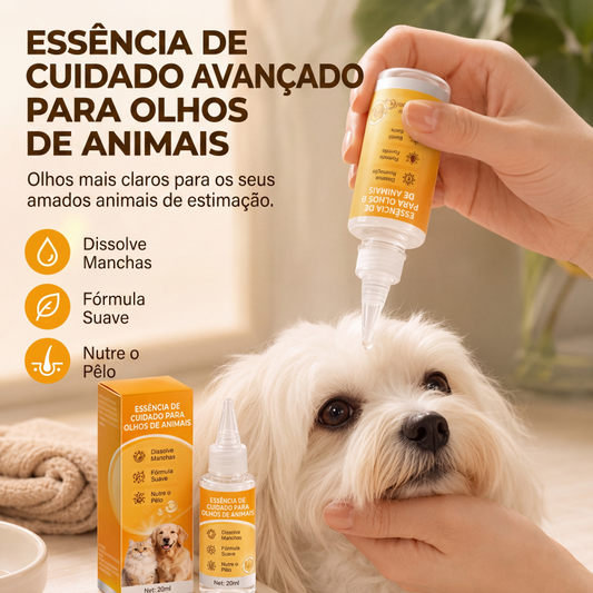 Essência Suave Removedora de Manchas nos Olhos de Animais de Estimação, Gotas Nutritivas