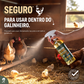 Spray de limpeza natural para galinheiros