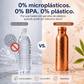 💧Garrafa de Água Premium Feita de 100% Cobre Sólido – Sem Plástico e Inspirada na Ayurveda